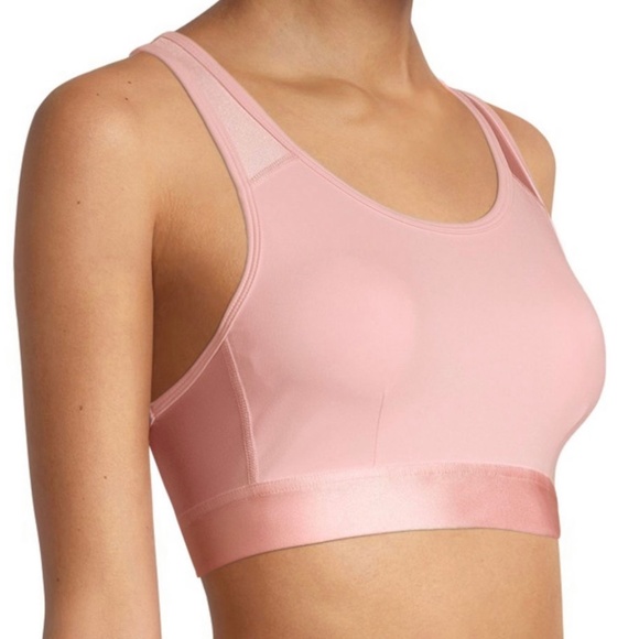 Xersion Women's Medium Support Sports Bra Shine Pink Rose Size M L XL - Picture 1 of 12
